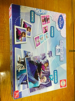 Puzzle frozen cuatro en uno