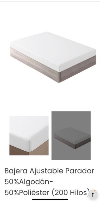 Sábanas blancas algodón Percal cama 105 cm