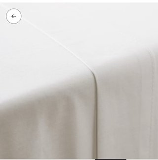 Juegos de Sábanas Blancas Algodón Percal  105 cm