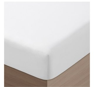 Juegos de Sábanas Blancas Algodón Percal  105 cm