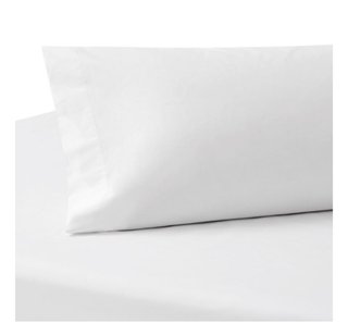 Juegos de Sábanas Blancas Algodón Percal  105 cm