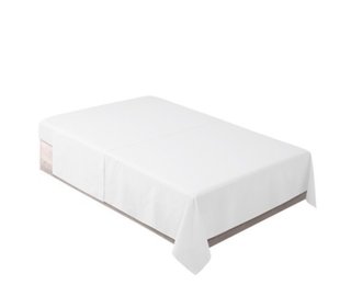Juegos de Sábanas Blancas Algodón Percal  105 cm