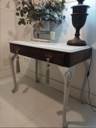 Mesa de centro forja y madera