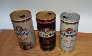 Lattine birra vuote da collezione 1 litro