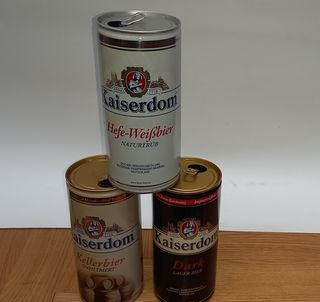 Lattine birra vuote da collezione 1 litro