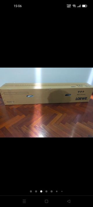 Barra de sonido Loewe blanca I55 oferta esta sema