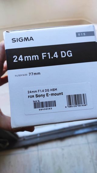 Objetivo Sigma 24 1.4 DG HSM Sony
