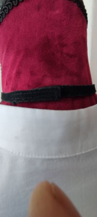Collana donna anni 80 Max Mara  pelle scamosciata
