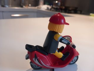 Playmobil con motoretta