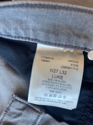 Pantalon vaqueros lee talla W27