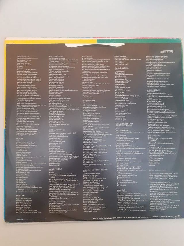 Queen "Hot Space". LP