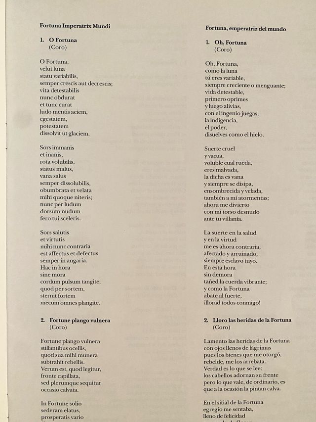 Carmina Burana libreto