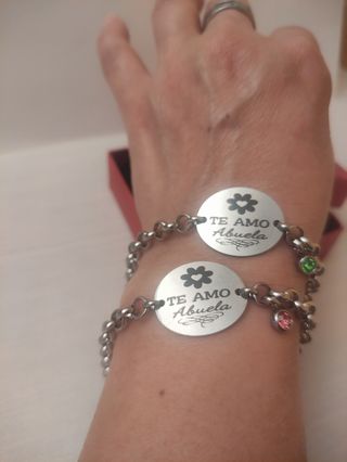 🌺 PULSERAS ABUELA 🧓 DE ACERO