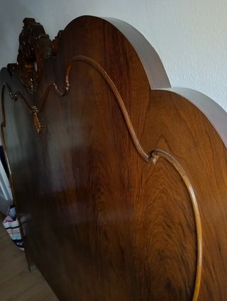 Cabecero Cama Matrimonio Madera Antiguo