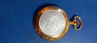 Reloj de bolsillo chapado en oro. 