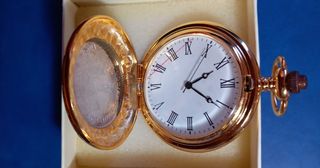 Reloj de bolsillo chapado en oro. 