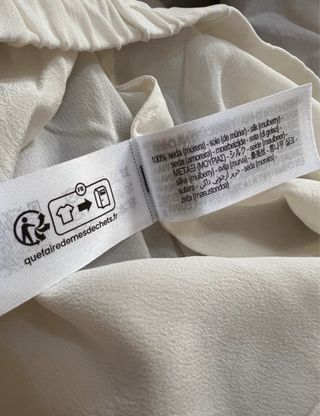 Pantalón 100% seda morera Zara S y L