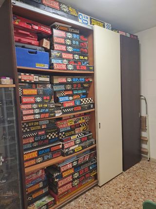 Scalextric gran lote 44 circuitos y 55 cohes