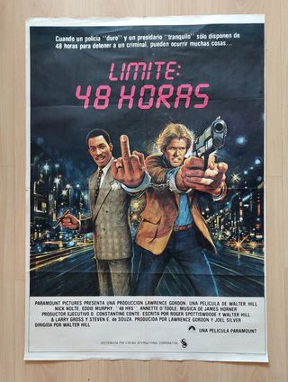 Cartel de cine original Límite: 48 horas (1982)