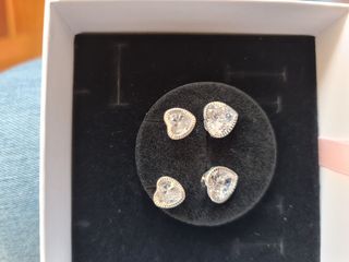 Aretes de plata 925 con zirconia