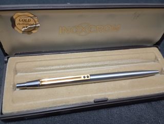 Bolígrafo inoxcrom con baño ori