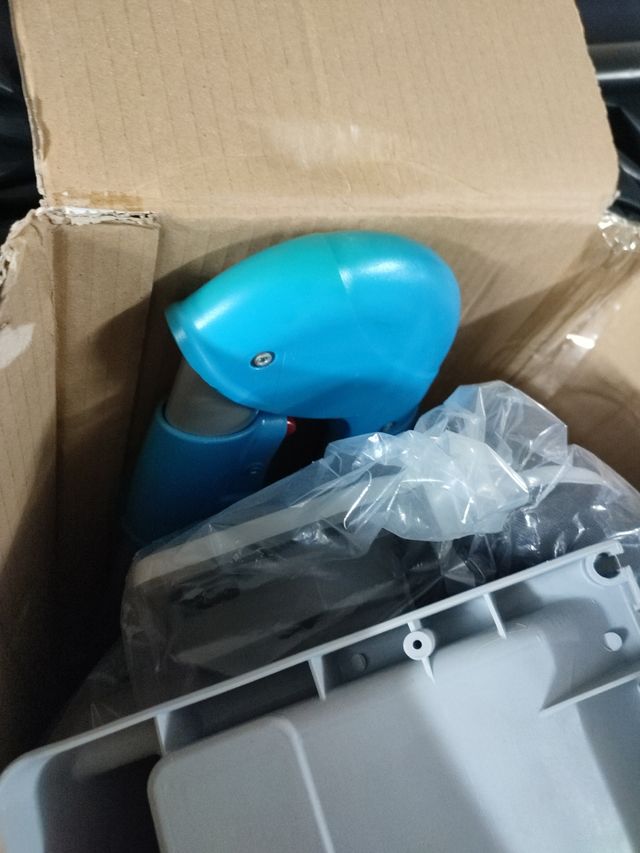 Trona bebé Voltereta , azul y gris