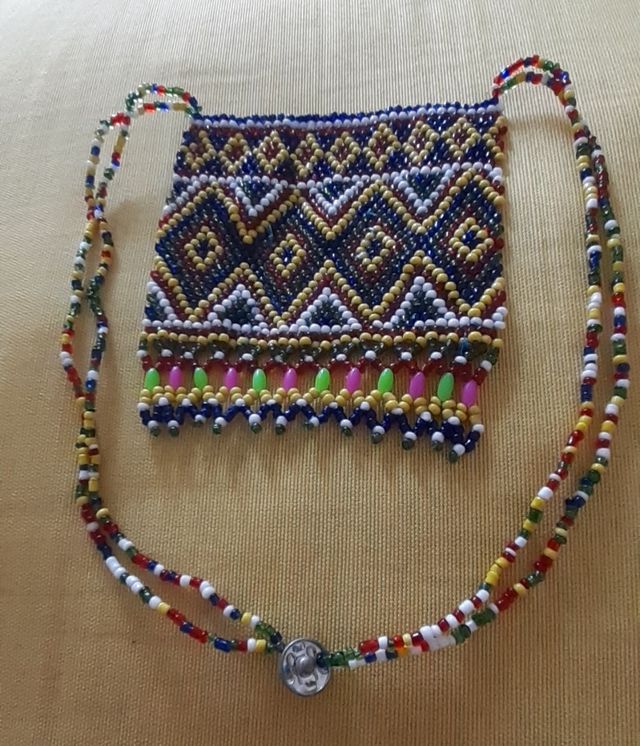 Collar cristal artesanal etnico