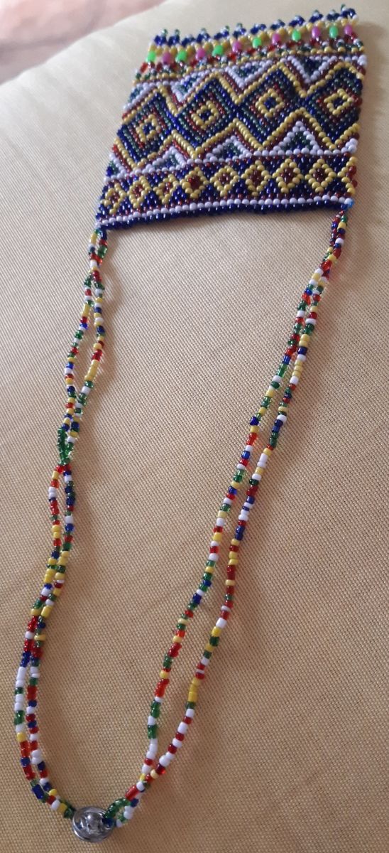 Collar cristal artesanal etnico