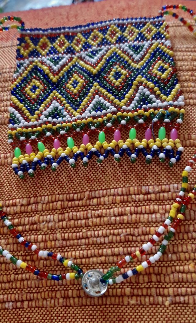 Collar cristal artesanal etnico