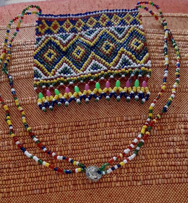 Collar cristal artesanal etnico