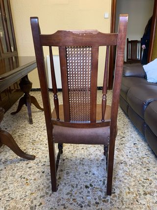 Sillas vintage de madera tapizadas