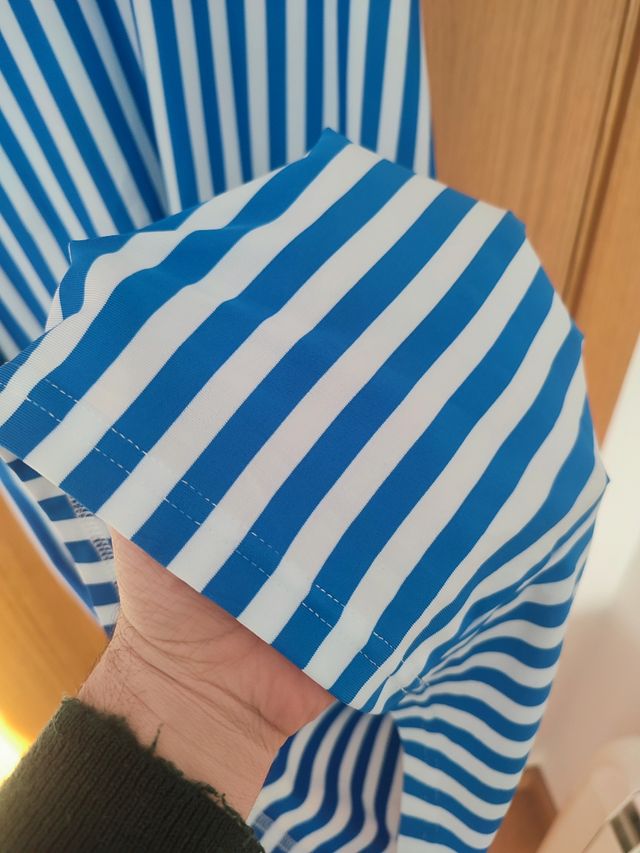Vestido rayas blanco y azul 