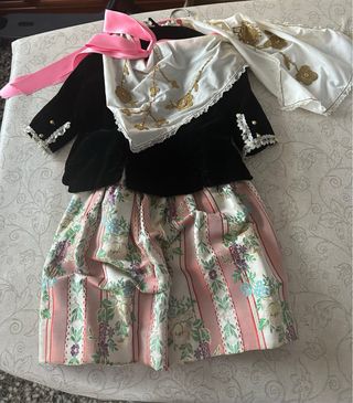 Traje vestido fallera niña