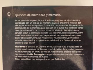 Libro Ejercicios de motricidad y memoria