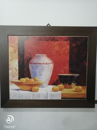 Quadro con cornice in legno