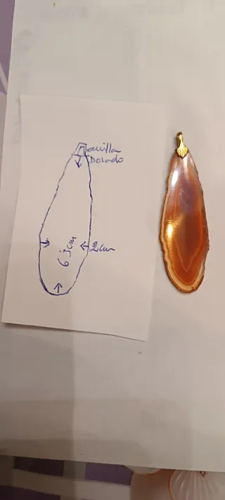 COLGANTES de AGATA NATURAL