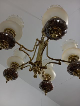 Lampara antigua techo