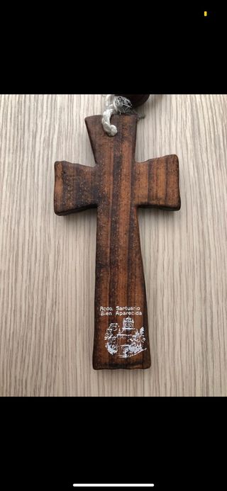 Crucifijo Rosario de madera La Bien Aparecida