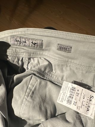 Pantalon Salsa gris, talla 31 (o 40)