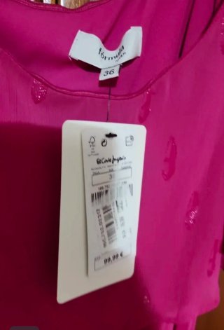 Vestido fiesta talla 36, con etiqueta