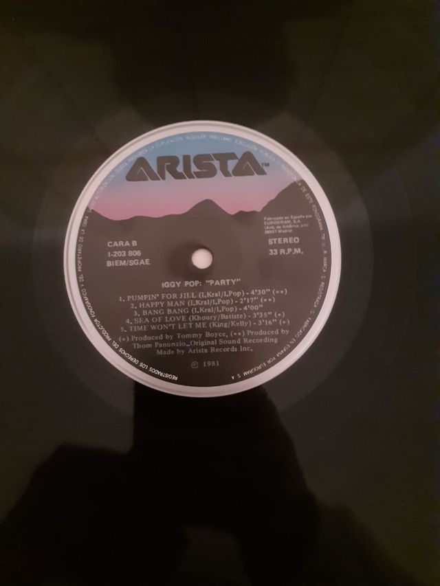 Iggy Pop "Party". LP