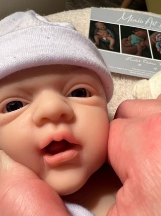 Muñeca reborn bebé silicona flexible