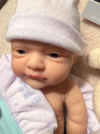 Muñeca reborn bebé silicona flexible