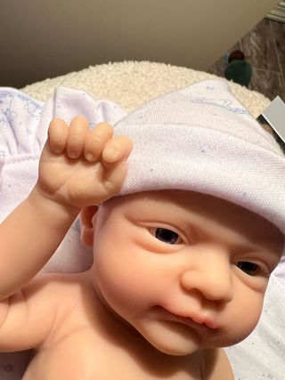 Muñeca reborn bebé silicona flexible