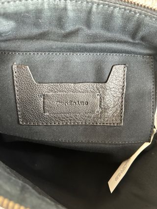 Bolso de mano grande de piel