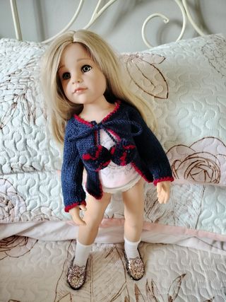 Giacchetta artigianale per bambola Gotz, Mariquita Pérez, American Girl o simile