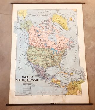 Grande mappa USA vintage