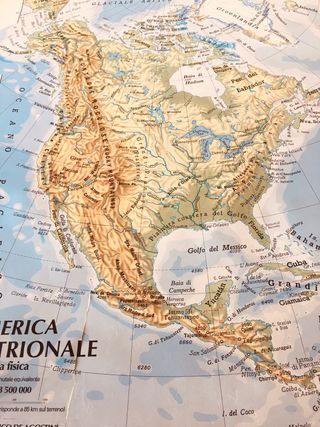 Grande mappa USA vintage