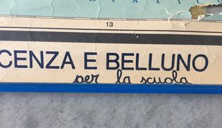 Grande mappa parete delle 3 venezie 1980