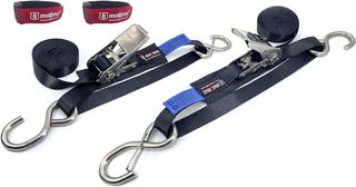 2 Correas de Amarre con Trinquete y Ganchos de INO